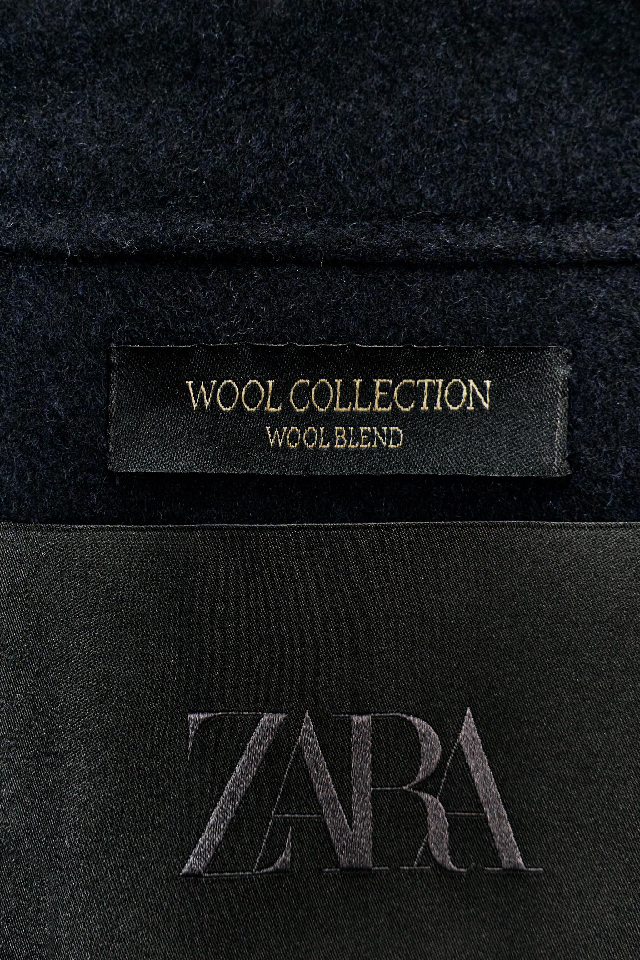 WOOL BLEND OVERSIZE CAPE ZW COLLECTION LIMITED EDITION